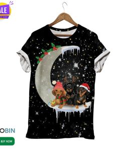 The Dogs Of Christmas  3D All Over Print T-Shirt