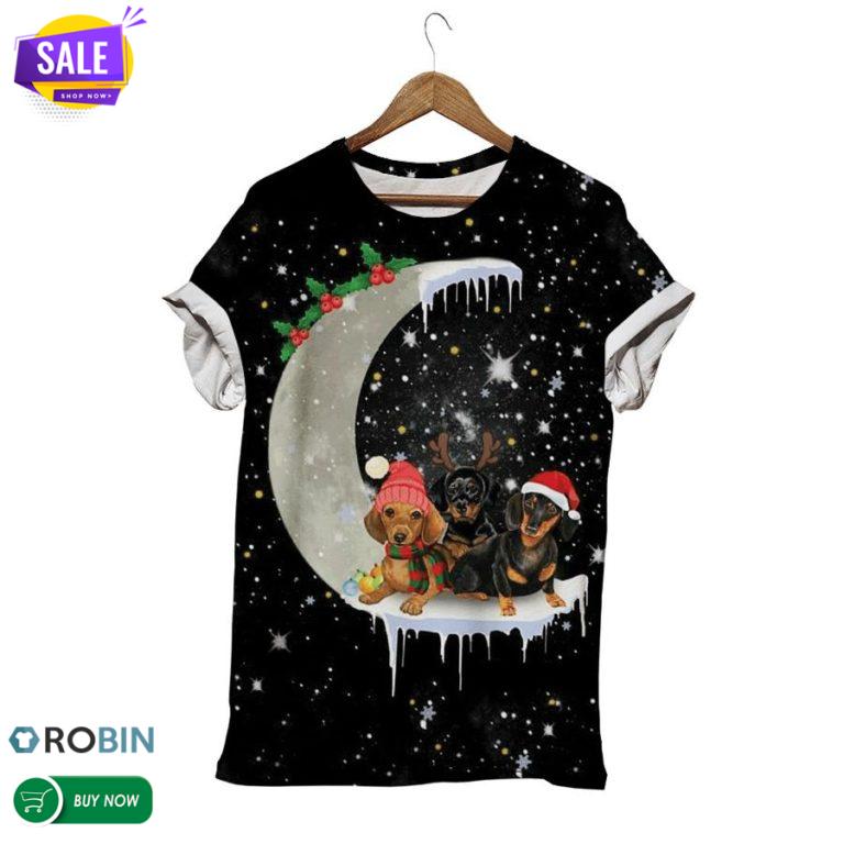 The Dogs Of Christmas  3D All Over Print T-Shirt
