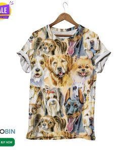 House Of Dogs Vintage  3D All Over Print T-Shirt