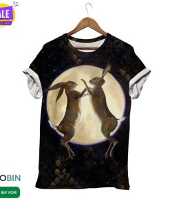 Rabbit Couple  3D All Over Print T-Shirt