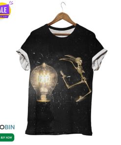 Halloween Skeleton  3D All Over Print T-Shirt