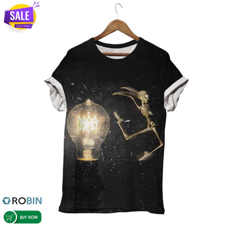 Halloween Skeleton  3D All Over Print T-Shirt