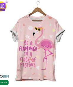 Pink Flamingo  3D All Over Print T-Shirt