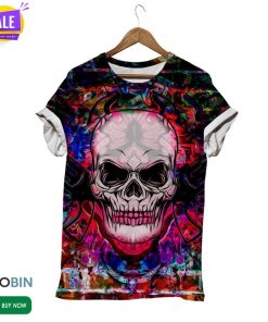 Horror Dead Skull  3D All Over Print T-Shirt