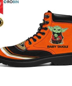 Anaheim Ducks Wild Baby Yoda Timberland Boots Anaheim Ducks Wild Baby Yoda Timberland Boots
