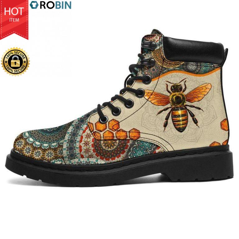 Bee Mandala Timberland Boots