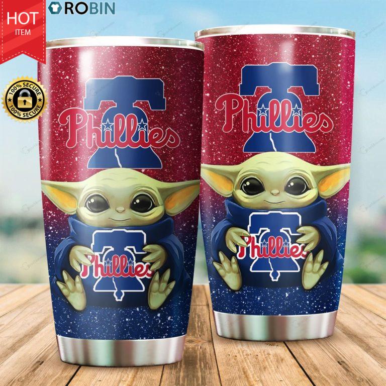 Philadelphia Phillies Baby Yoda 20oz Tumbler