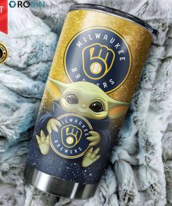 Milwaukee Brewers Baby Yoda 20oz Tumbler Milwaukee Brewers Baby Yoda 20oz Tumbler