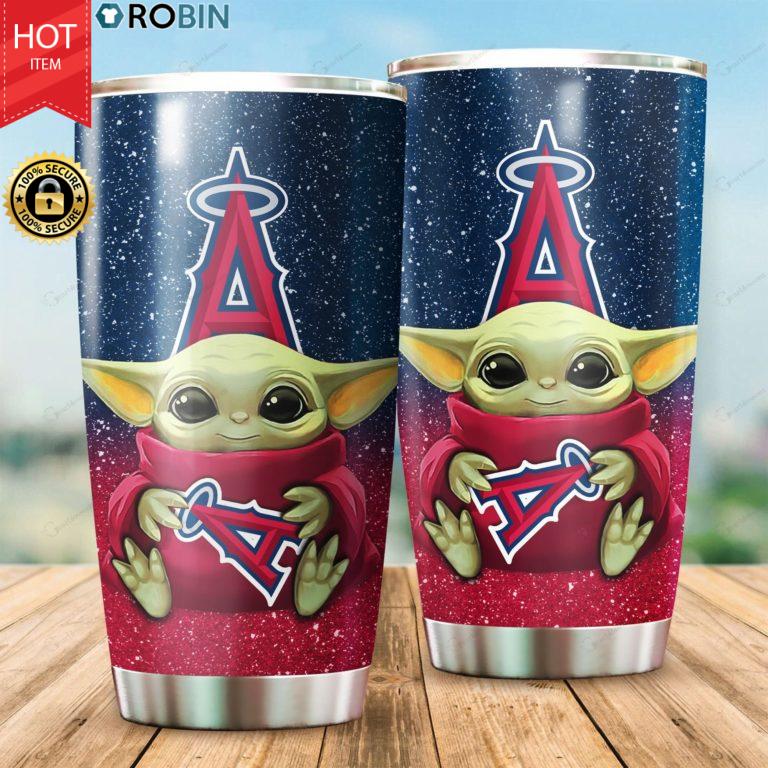 Los Angeles Angels Baby Yoda 20oz Tumbler