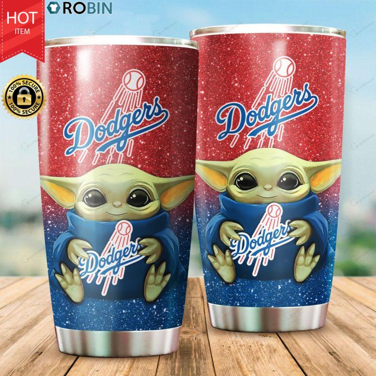 Los Angeles Dodgers Baby Yoda 20oz Tumbler