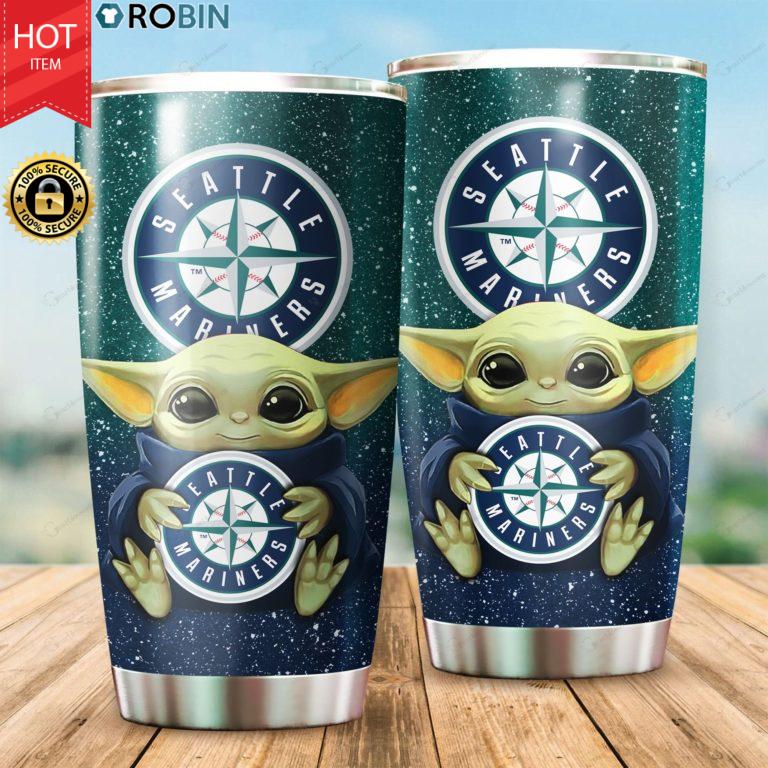 Seattle Mariners Baby Yoda 20oz Tumbler
