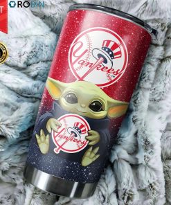 New York Yankees Baby Yoda 20oz Tumbler New York Yankees Baby Yoda 20oz Tumbler