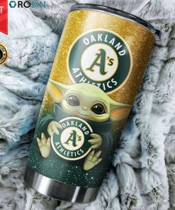 Oakland Athletics Baby Yoda 20oz Tumbler