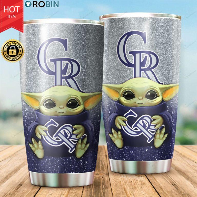 Colorado Rockies Baby Yoda 20oz Tumbler