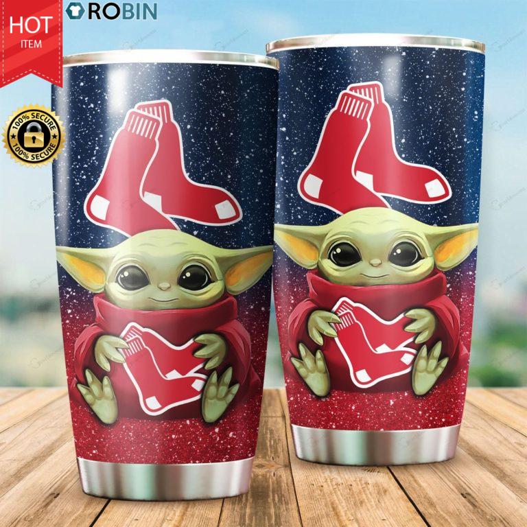Boston Red Sox Baby Yoda 20oz Tumbler
