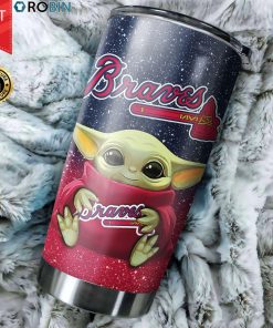 Atlanta Braves Baby Yoda 20oz Tumbler Atlanta Braves Baby Yoda 20oz Tumbler