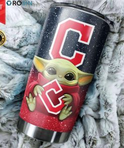 Cleveland Indians Baby Yoda 20oz Tumbler Cleveland Indians Baby Yoda 20oz Tumbler