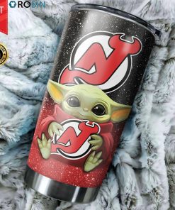 New Jersey Devils Baby Yoda 20oz Tumbler New Jersey Devils Baby Yoda 20oz Tumbler