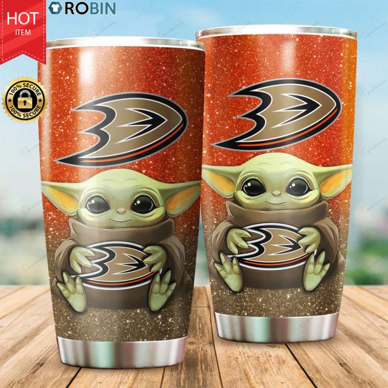 Anaheim Ducks Baby Yoda 20oz Tumbler