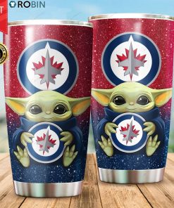 Winnipeg Jets Baby Yoda 20oz Tumbler Winnipeg Jets Baby Yoda 20oz Tumbler