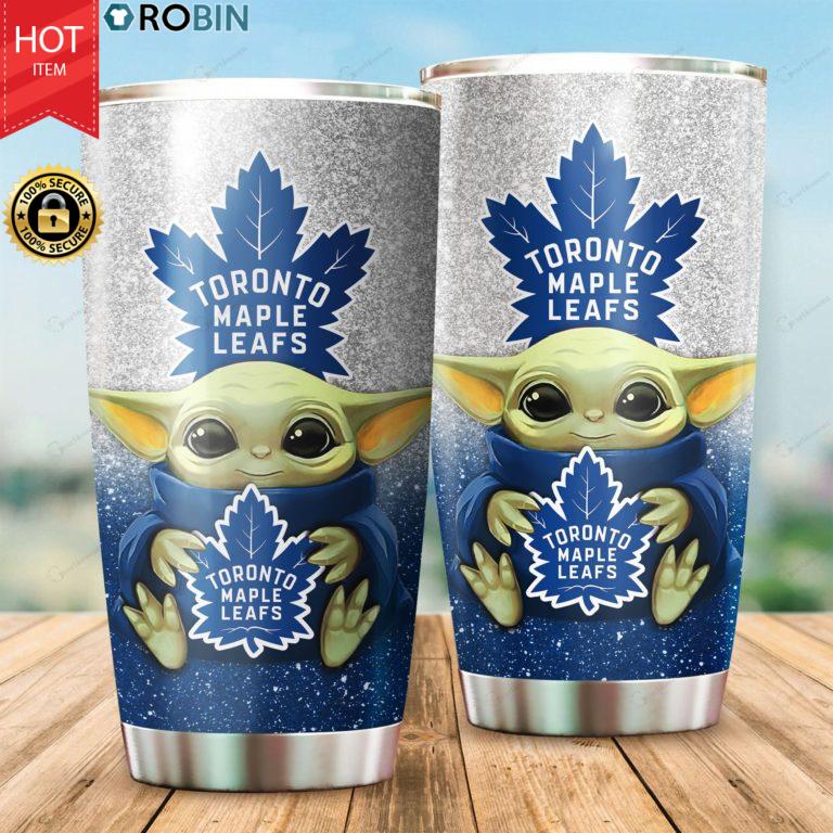 Toronto Maple Leafs Baby Yoda 20oz Tumbler