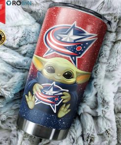 Columbus Blue Jackets Baby Yoda 20oz Tumbler Columbus Blue Jackets Baby Yoda 20oz Tumbler