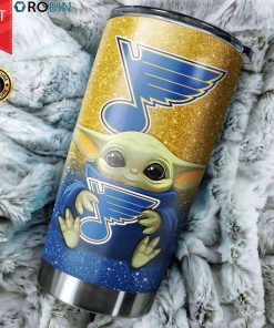 St Louis Blues Baby Yoda 20oz Tumbler