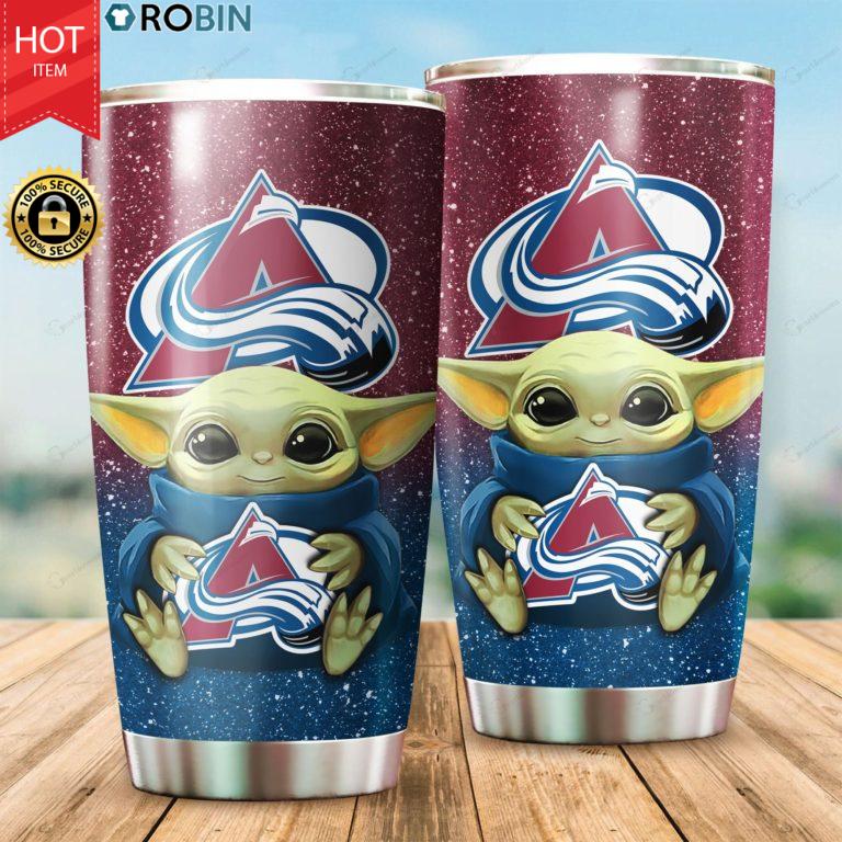 Colorado Avalanche Baby Yoda 20oz Tumbler