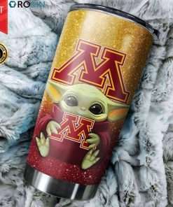 Minnesota Golden Gophers Baby Yoda 20oz Tumbler Minnesota Golden Gophers Baby Yoda 20oz Tumbler