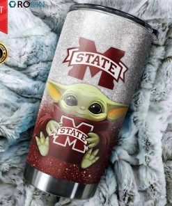 Mississippi State Bulldogs Baby Yoda 20oz Tumbler