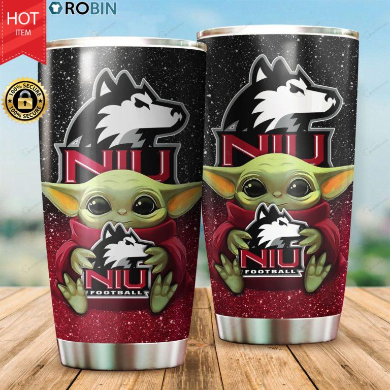 Northern Illinois Huskies Baby Yoda 20oz Tumbler