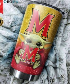 Maryland Terrapins Baby Yoda 20oz Tumbler