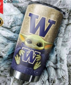 Washington Huskies Baby Yoda 20oz Tumbler Washington Huskies Baby Yoda 20oz Tumbler