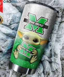 Marshall Thundering Herd Baby Yoda 20oz Tumbler