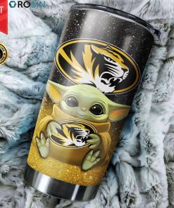 Missouri Tigers Baby Yoda 20oz Tumbler