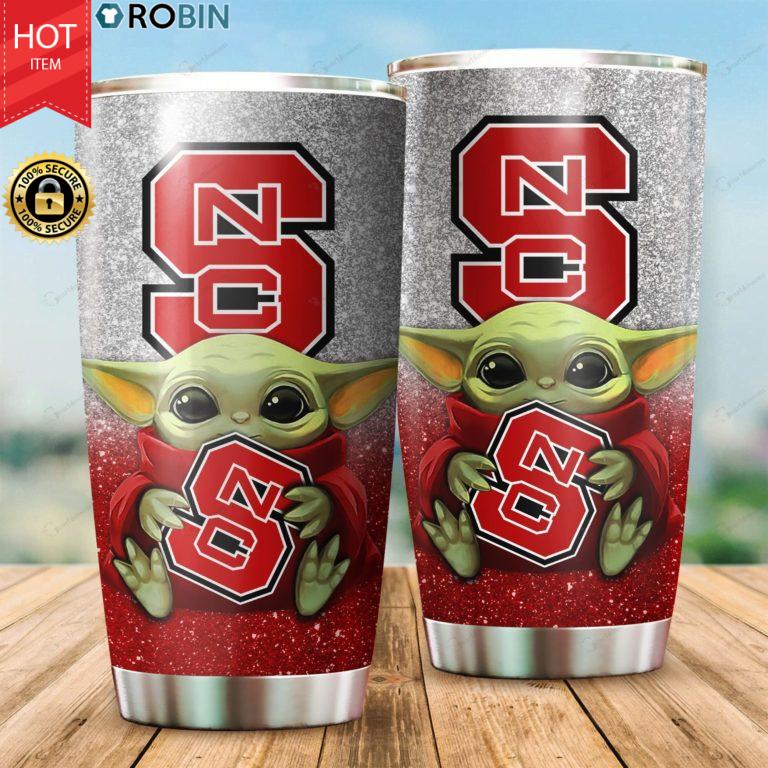 North Carolina State Wolfpack Baby Yoda 20oz Tumbler