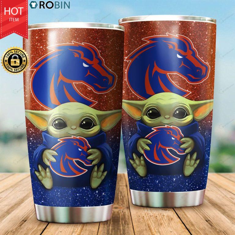 Boise State Broncos Baby Yoda 20oz Tumbler