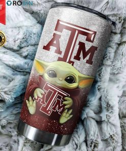 Texas A&M Aggies Baby Yoda 20oz Tumbler Texas A&M Aggies Baby Yoda 20oz Tumbler