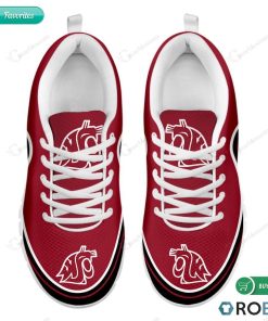 Washington State Cougars Football Team Sneakers – Breathable Running Shoes Washington State Cougars Football Team Sneakers – Breathable Running Shoes