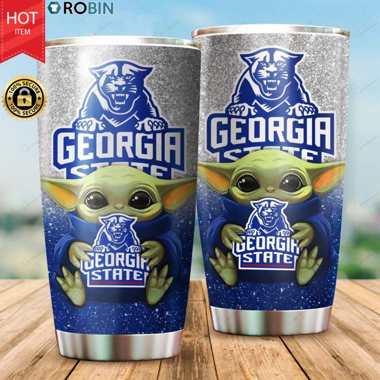 Georgia State Panthers Baby Yoda 20oz Tumbler