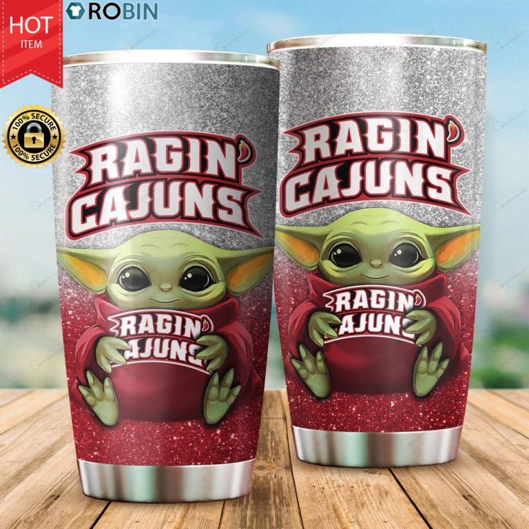 Louisiana Ragin’ Cajuns Baby Yoda 20oz Tumbler