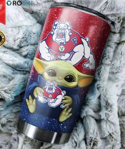 Fresno State Bulldogs football Baby Yoda 20oz Tumbler