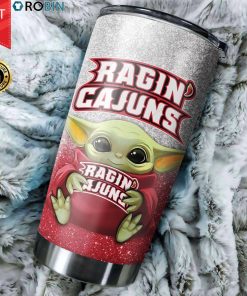 Louisiana Ragin’ Cajuns Baby Yoda 20oz Tumbler