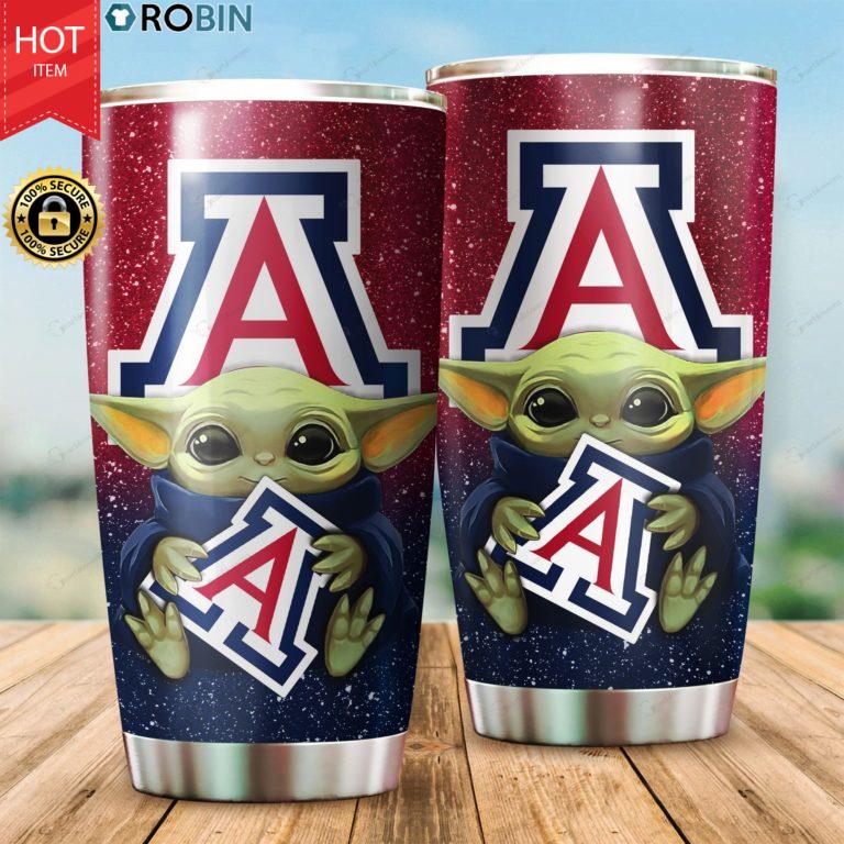 Arizona Wildcats Baby Yoda 20oz Tumbler