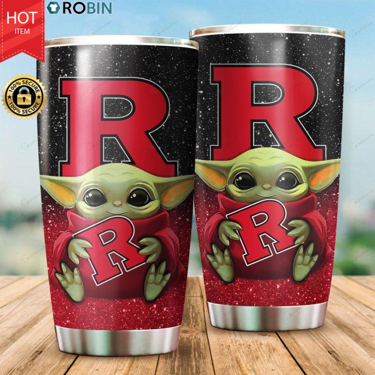 Rutgers Scarlet Knights Baby Yoda 20oz Tumbler