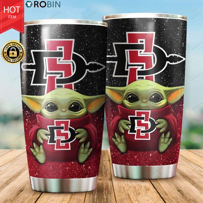 San Diego State Aztecs Baby Yoda 20oz Tumbler