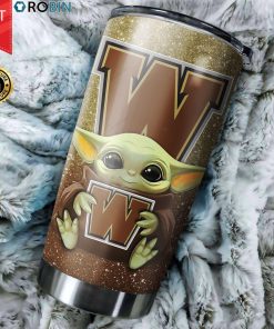 Western Michigan Broncos Baby Yoda 20oz Tumbler