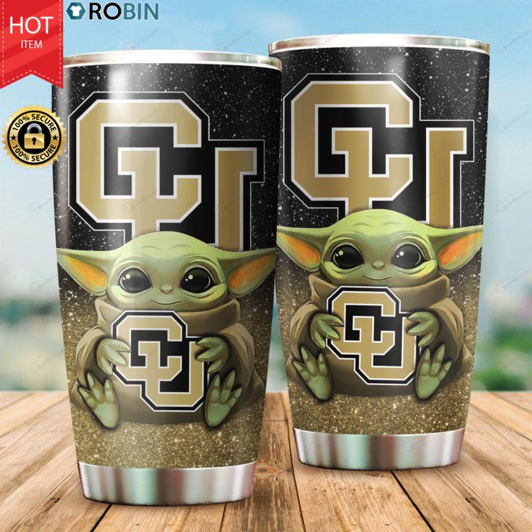 Colorado Buffaloes Baby Yoda 20oz Tumbler