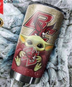 Boston College Eagles football Baby Yoda 20oz Tumbler