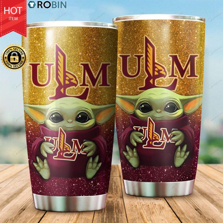 Louisiana?Monroe Warhawks Baby Yoda 20oz Tumbler